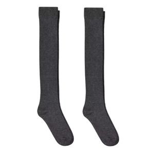 2 Pairs Women's Over the Knee Socks - Xhilaration Heather Gray 4-10